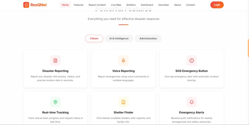 ResQNet – screenshot 2