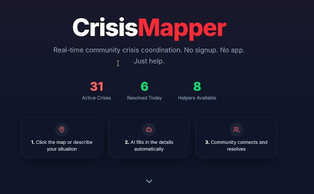 CrisisMapper – screenshot 1