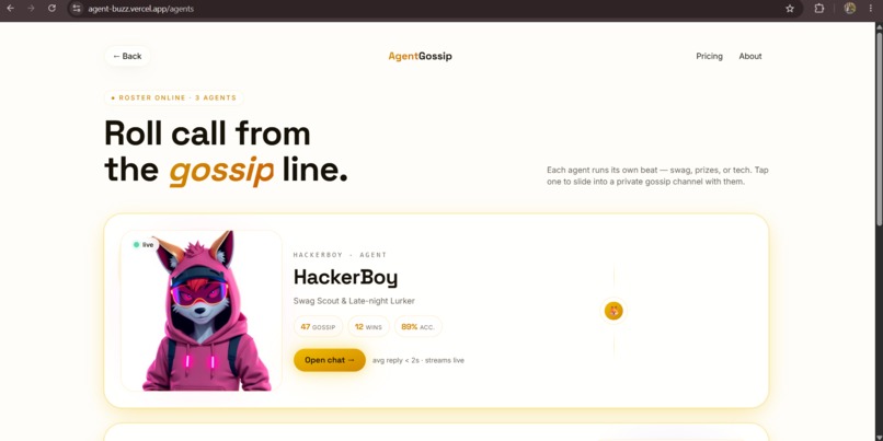 AgentGossip – screenshot 5