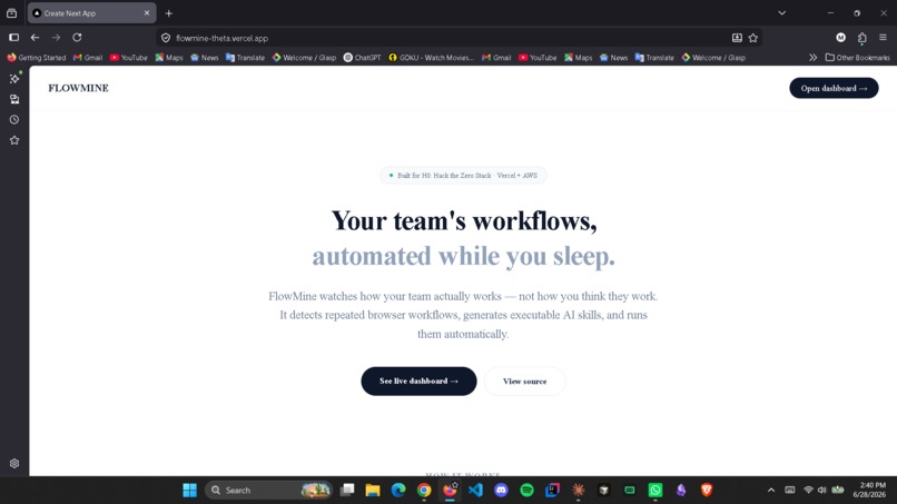 FlowMine – screenshot 1