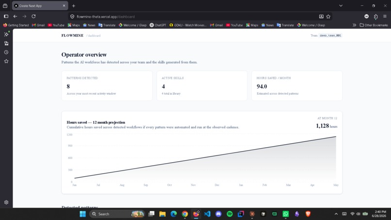 FlowMine – screenshot 2