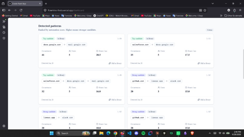 FlowMine – screenshot 3