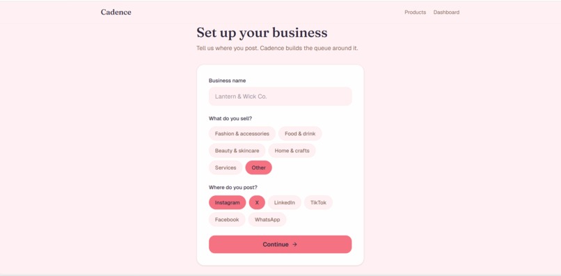 Cadence – screenshot 2