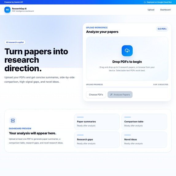 ResearchGap AI – screenshot 1