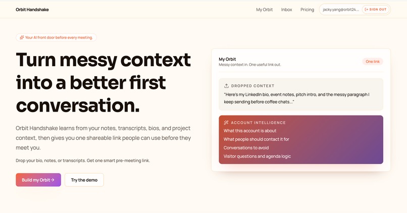 Orbit Handshake – screenshot 1