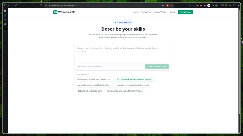WorkerNearMe AI – screenshot 2