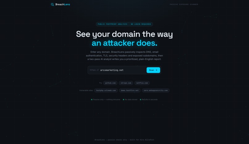 BreachLens – screenshot 1