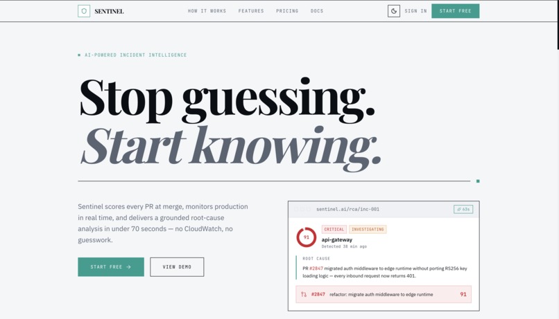 Sentinel – screenshot 1