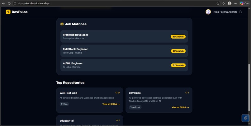 DevPulse – screenshot 4
