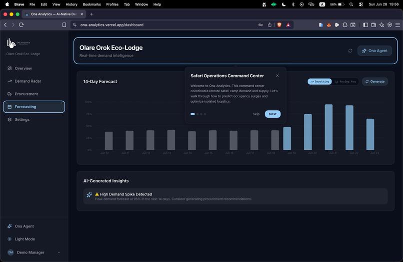 Ona Analytics – screenshot 2