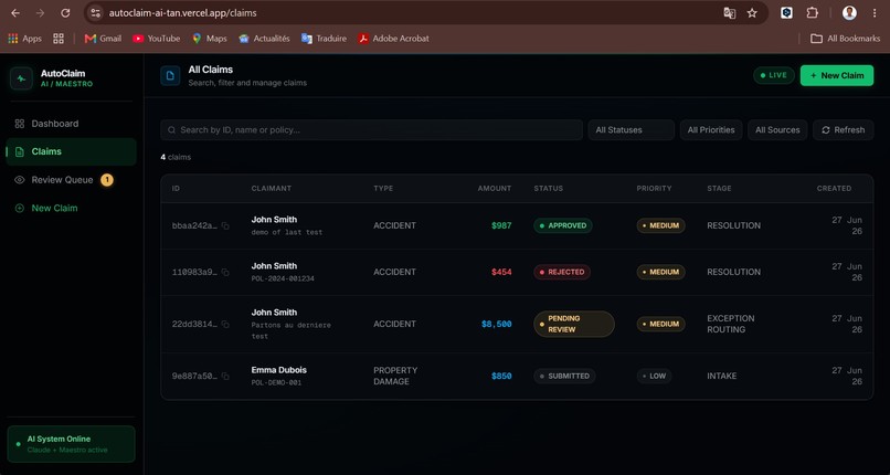 AutoClaim AI – screenshot 3