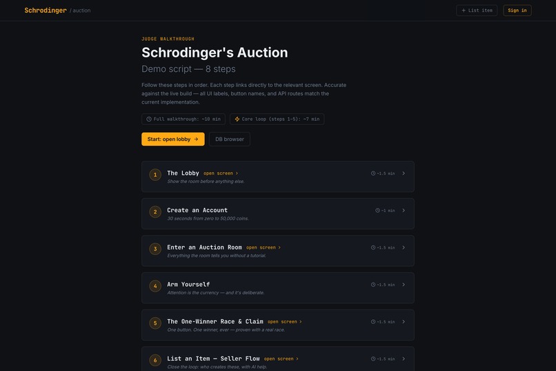 Schrödinger's Auction – screenshot 1
