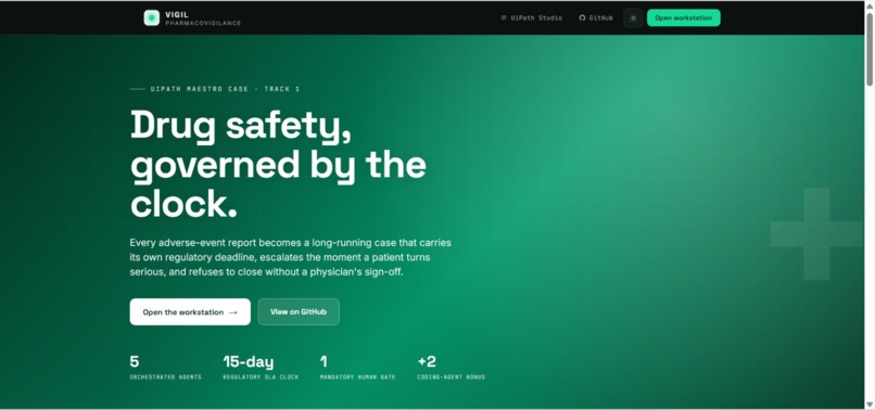 VIGIL — Pharmacovigilance Case Orchestration – screenshot 2