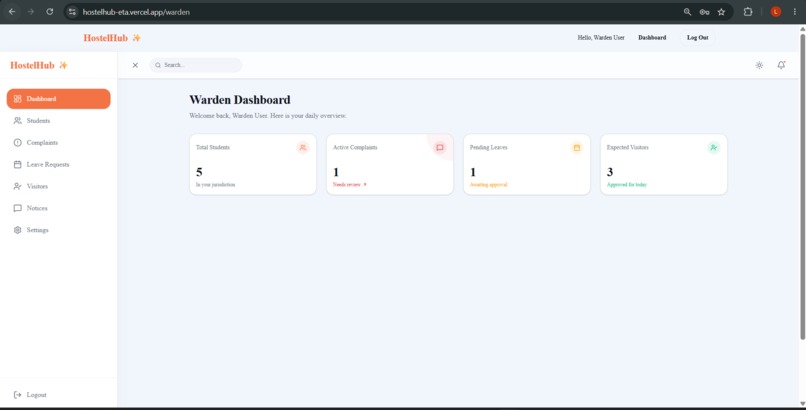Hostelhub – screenshot 1