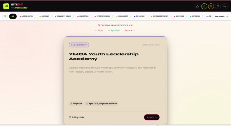 youthscout  – screenshot 4