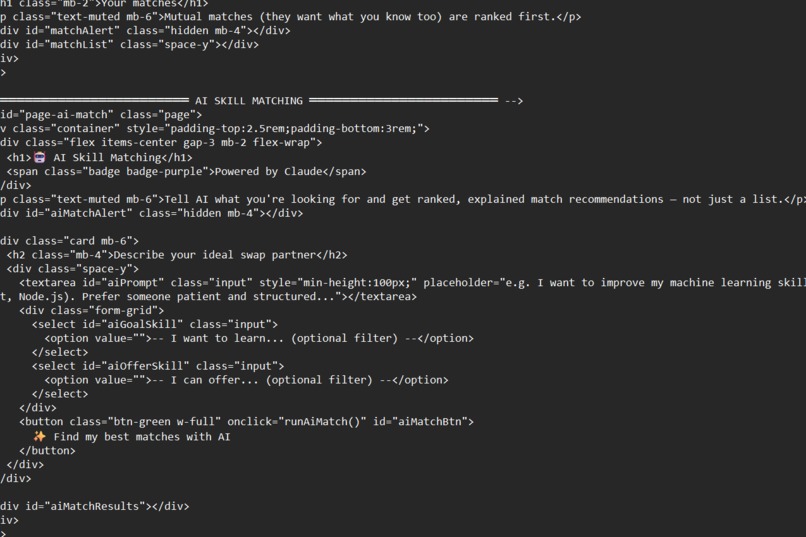 SKILL-SWAP  – screenshot 4