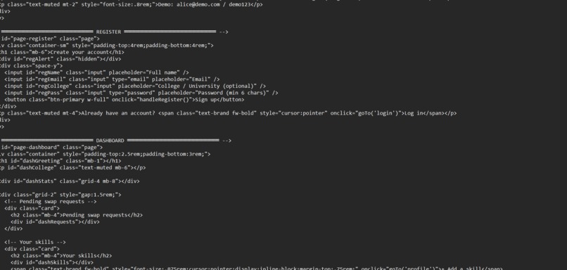 SKILL-SWAP  – screenshot 5