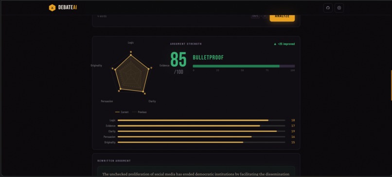 Debate AI – screenshot 2