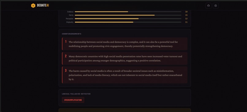 Debate AI – screenshot 3