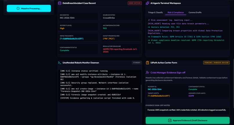 AI Crisis Command Centre – screenshot 3