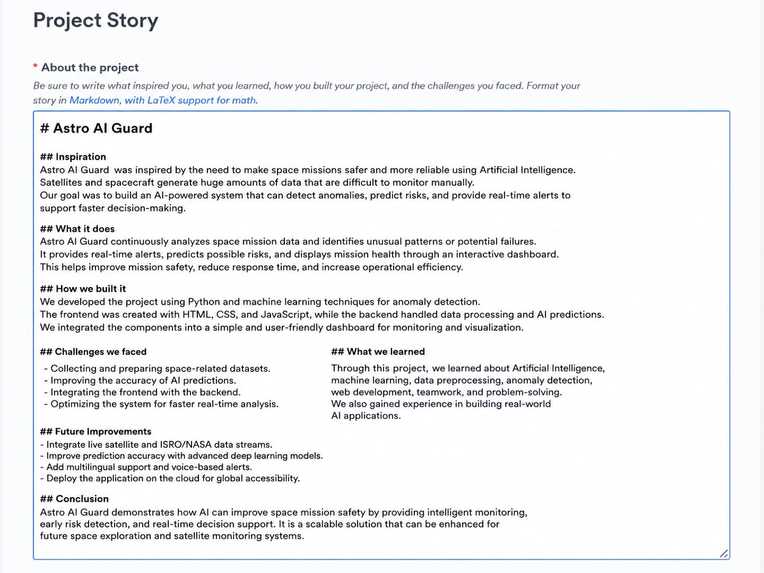 AstroGuardAI – screenshot 1
