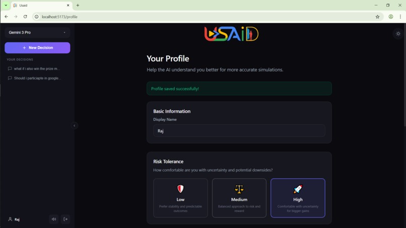 Usaid – screenshot 1