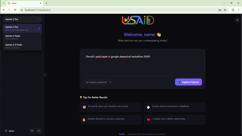Usaid – screenshot 2