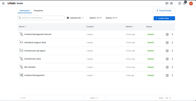 AI-Powered RPA Incident Management System – screenshot 1