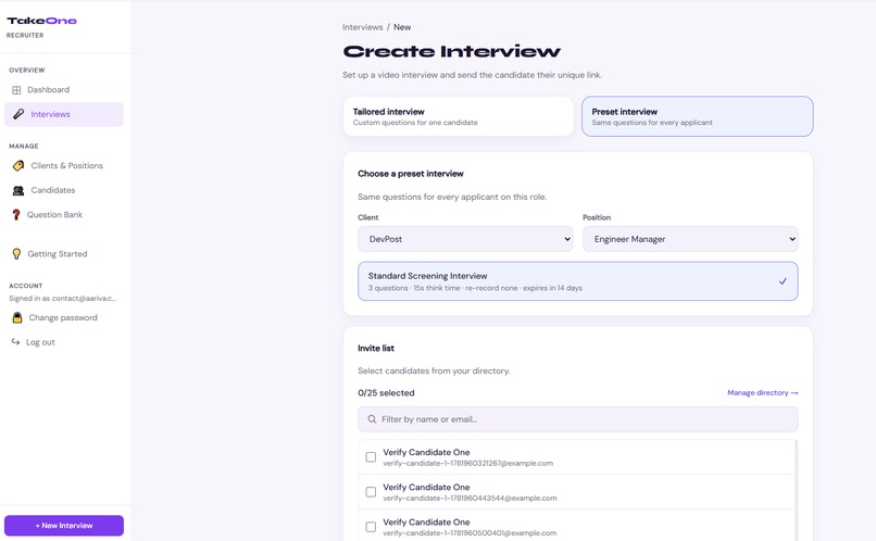 TakeOne  – screenshot 2