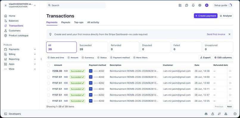 ClaimAgent: AI-Orchestrated Reimbursements – screenshot 7
