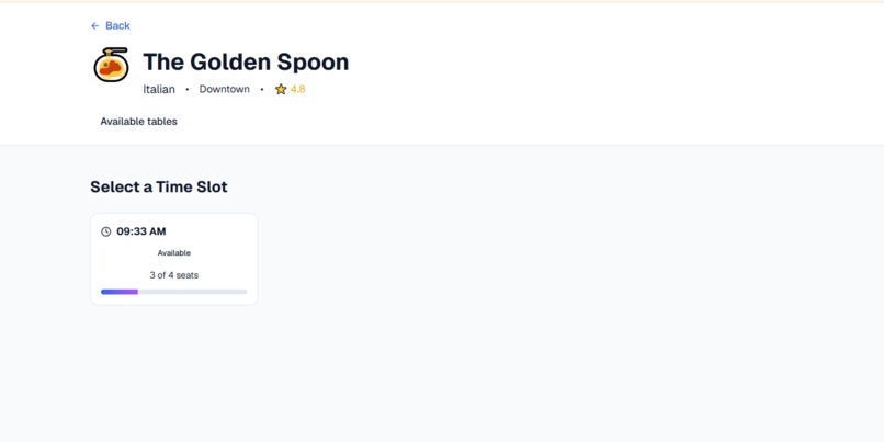Perfect Tables - Restaurant Booking Platform – screenshot 1