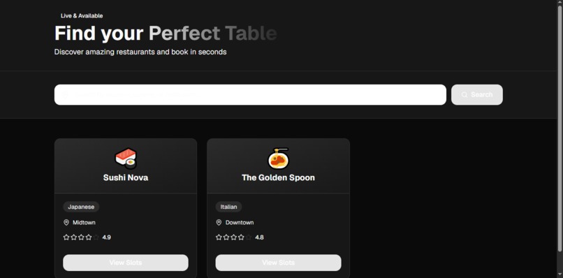Perfect Tables - Restaurant Booking Platform – screenshot 3