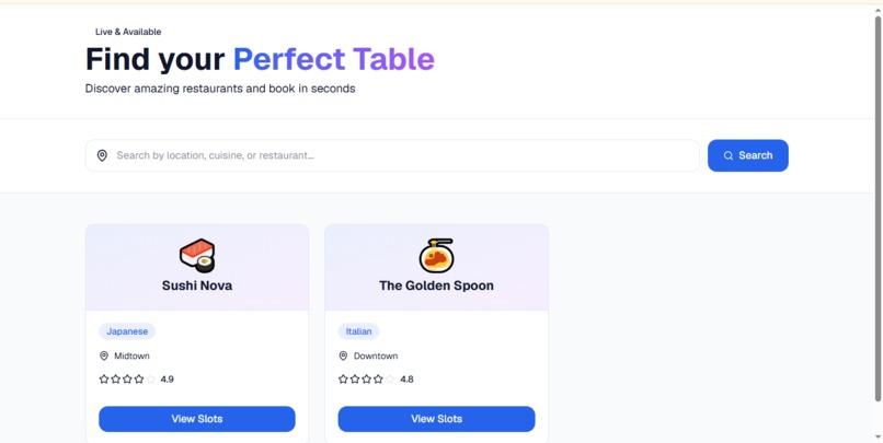 Perfect Tables - Restaurant Booking Platform – screenshot 4