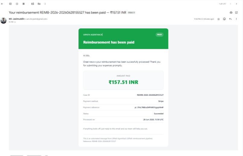 ClaimAgent: AI-Orchestrated Reimbursements – screenshot 10