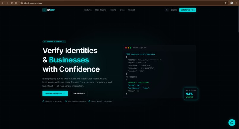 IDVerif – screenshot 1