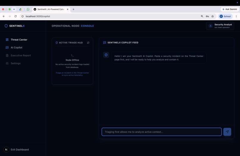 SentinelX- AI powered cyber security command center – screenshot 2