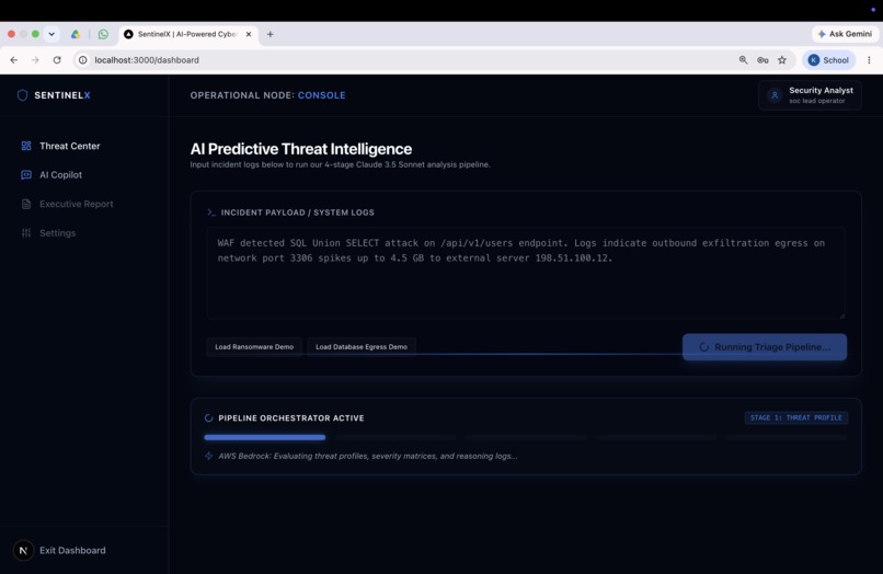 SentinelX- AI powered cyber security command center – screenshot 5