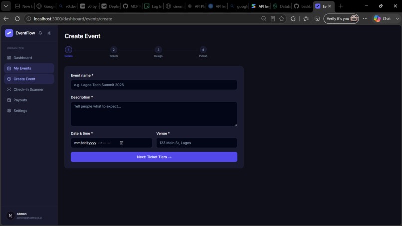 EventFlow – screenshot 1