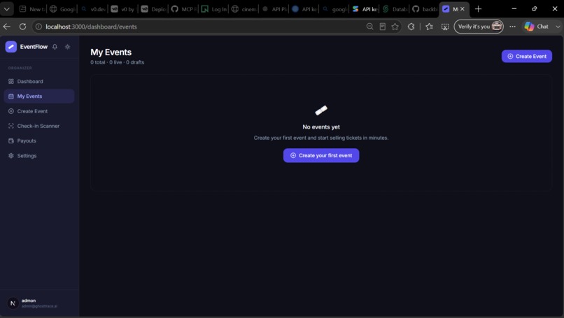 EventFlow – screenshot 2