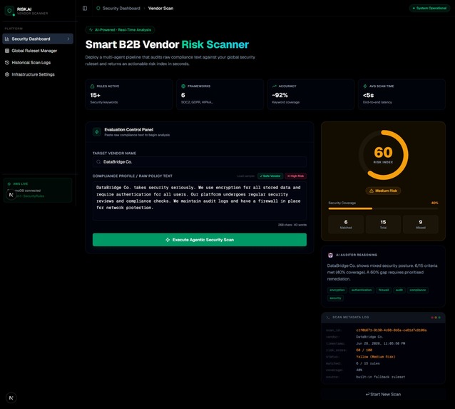 VendorGuard — Smart B2B Vendor Risk Scanner – screenshot 2