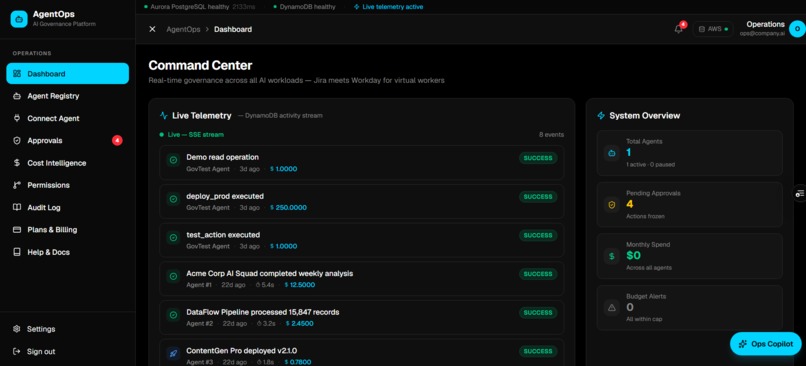 AgentOps – screenshot 1