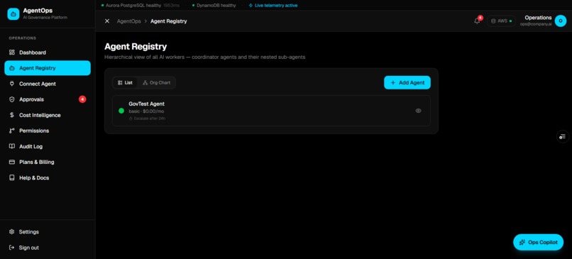 AgentOps – screenshot 2