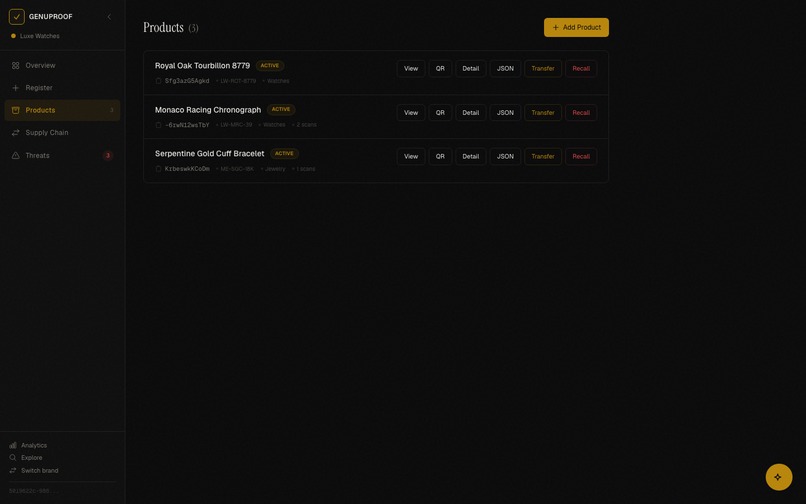 GenuProof – screenshot 1