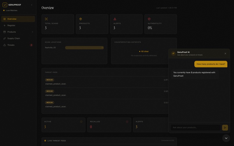 GenuProof – screenshot 2