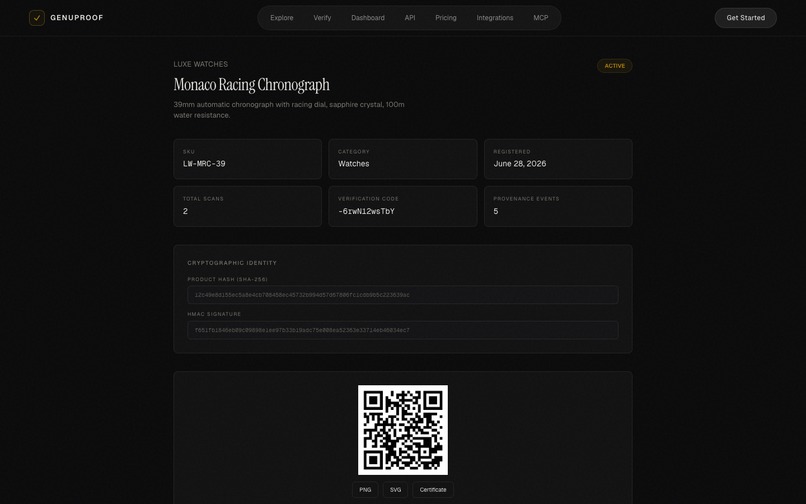 GenuProof – screenshot 3