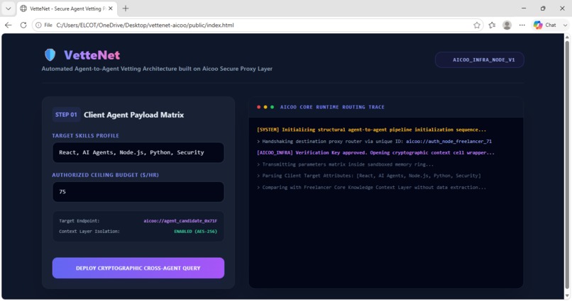 VetteNet – screenshot 2