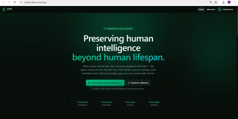 ECHO AI - A Digital Memory Layer for Humanity – screenshot 14