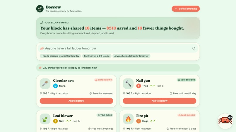 Borrow – screenshot 1