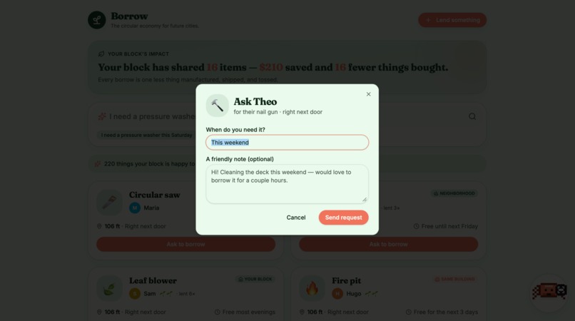Borrow – screenshot 2