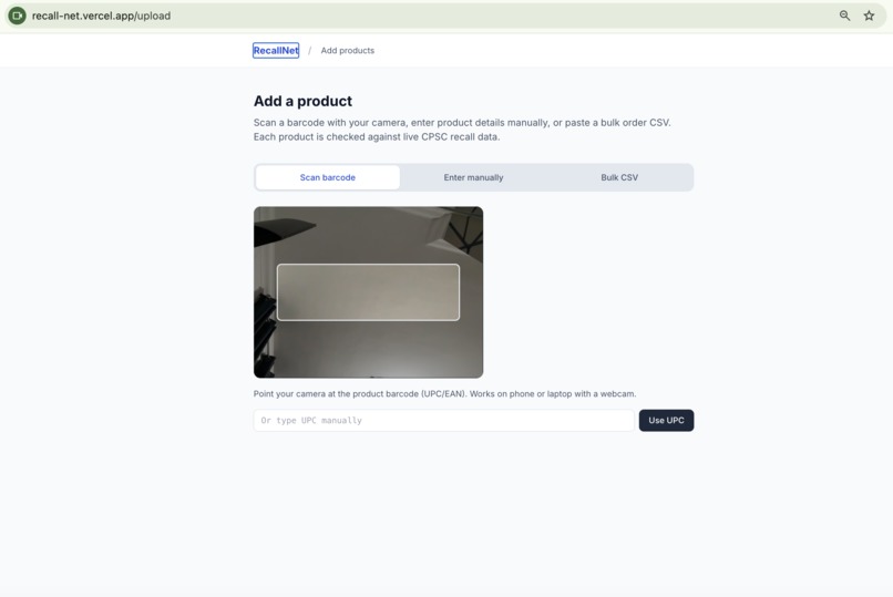 RecallNet — Recall Intelligence for Your Purchases – screenshot 5
